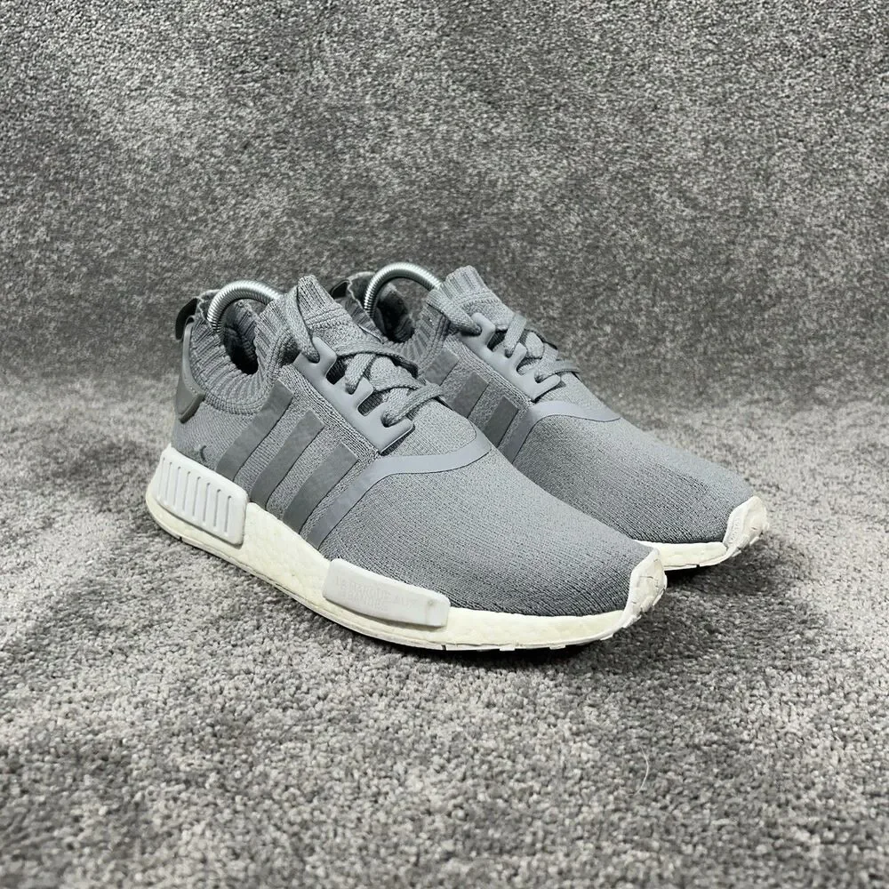 Adidas Boost NMD R1 Primeknit BY8762 Women's Size 8.5 France Grey Running Shoes